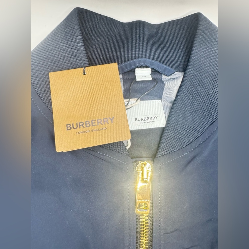 BURBERRY 
Blue Shell Bomber Jacket
Women’s Size XXL - Picture 13 of 14